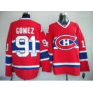 nhl montreal canadiens #91 gomez red ch