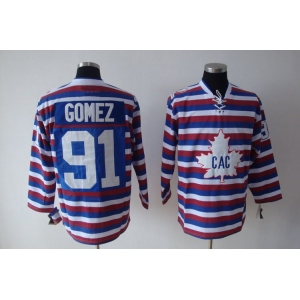 nhl montreal canadiens #91 gomez strip