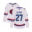 Women Adidas Montreal Canadiens #27 Karl Alzner Authentic White 2017 100 Classic NHL Jersey