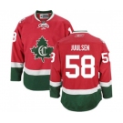 Women Reebok Montreal Canadiens #58 Noah Juulsen Authentic Red New CD NHL Jersey