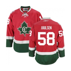 Women Reebok Montreal Canadiens #58 Noah Juulsen Authentic Red New CD NHL Jersey