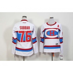 women nhl jerseys montreal canadiens #76 subban white[patch A]