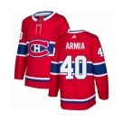 Youth Adidas Montreal Canadiens #40 Joel Armia Premier Red Home NHL Jersey