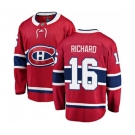 Youth Montreal Canadiens #16 Henri Richard Authentic Red Home Fanatics Branded Breakaway NHL Jersey