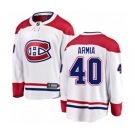 Youth Montreal Canadiens #40 Joel Armia Authentic White Away Fanatics Branded Breakaway NHL Jersey