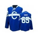 Youth Reebok Montreal Canadiens #65 Andrew Shaw Premier Blue Third NHL Jersey