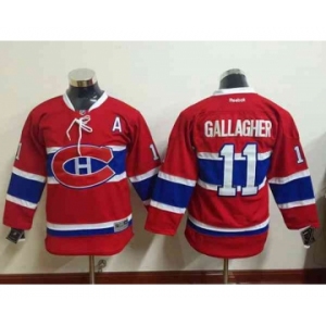 youth nhl jerseys montreal canadiens #11 gallagher red[gallagher][patch A]