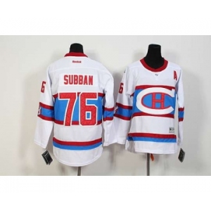 youth nhl jerseys montreal canadiens #76 subban white[patch A]