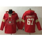 Men's Montreal Canadiens #67 Max Pacioretty Red Pullover NHL Hoodie