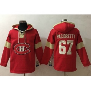 Men's Montreal Canadiens #67 Max Pacioretty Red Pullover NHL Hoodie