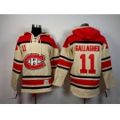 nhl jerseys montreal canadiens #11 gallagher red-cream[pullover hooded sweatshirt][gallagher]