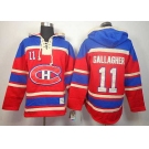 nhl jerseys montreal canadiens #11 gallagher red[pullover hooded sweatshirt][gallagher]