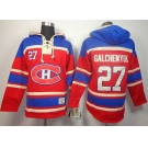 nhl jerseys montreal canadiens #27 galchenyuk red[pullover hooded sweatshirt]