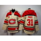 nhl jerseys montreal canadiens #31 price red-cream[pullover hooded sweatshirt]