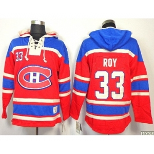 nhl jerseys montreal canadiens #33 roy red[pullover hooded sweatshirt]