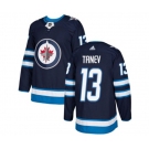 Adidas Winnipeg Jets #13 Brandon Tanev Authentic Navy Blue Home NHL Jersey