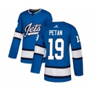 Adidas Winnipeg Jets #19 Nic Petan Authentic Blue Alternate NHL Jersey