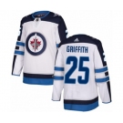 Adidas Winnipeg Jets #25 Seth Griffith Authentic White Away NHL Jersey