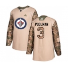 Adidas Winnipeg Jets #3 Tucker Poolman Authentic Camo Veterans Day Practice NHL Jersey