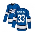 Adidas Winnipeg Jets #33 Dustin Byfuglien Authentic Blue Alternate NHL Jersey