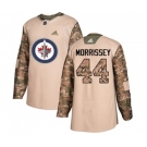 Adidas Winnipeg Jets #44 Josh Morrissey Authentic Camo Veterans Day Practice NHL Jersey