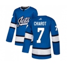 Adidas Winnipeg Jets #7 Ben Chiarot Authentic Blue Alternate NHL Jersey