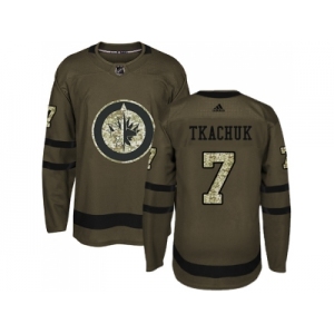 Adidas Winnipeg Jets #7 Keith Tkachuk Green Salute to Service Stitched NHL Jersey