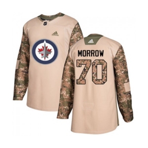 Adidas Winnipeg Jets #70 Joe Morrow Authentic Camo Veterans Day Practice NHL Jersey