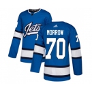 Adidas Winnipeg Jets #70 Joe Morrow Premier Blue Alternate NHL Jersey