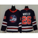 Men's Jets #26 Blake Wheeler Navy Blue Authentic 2019 Heritage Classic Stitched Hockey Jersey