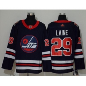 Men's Jets #29 Patrik Laine Navy Blue Authentic 2019 Heritage Classic Stitched Hockey Jersey