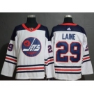 Men's Jets #29 Patrik Laine White Heritage Stitched Hockey Jersey