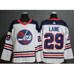 Men's Jets #29 Patrik Laine White Heritage Stitched Hockey Jersey