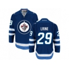 Men's Reebok Winnipeg Jets #29 Patrik Laine Authentic Navy Blue Home NHL Jersey