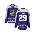 Men's Reebok Winnipeg Jets #29 Patrik Laine Authentic Purple Central Division 2017 All-Star NHL Jersey