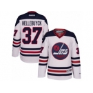 Men's Reebok Winnipeg Jets #37 Connor Hellebuyck Authentic White 2016 Heritage Classic NHL Jersey