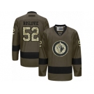 Men's Reebok Winnipeg Jets #52 Jack Roslovic Authentic Green Salute to Service NHL Jersey