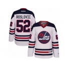 Men's Reebok Winnipeg Jets #52 Jack Roslovic Authentic White 2016 Heritage Classic NHL Jersey