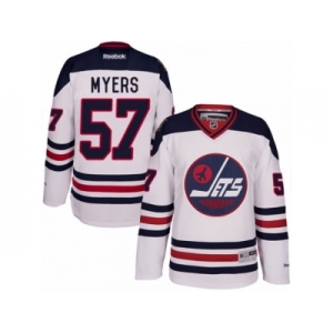 Men's Reebok Winnipeg Jets #57 Tyler Myers Authentic White 2016 Heritage Classic NHL Jersey