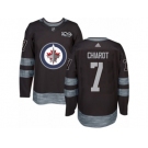 Men's Reebok Winnipeg Jets #7 Ben Chiarot Authentic Black 1917-2017 100th Anniversary NHL Jersey