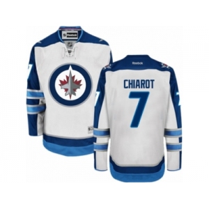 Men's Reebok Winnipeg Jets #7 Ben Chiarot Authentic White Away NHL Jersey