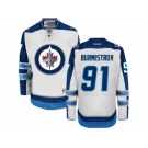 Men's Reebok Winnipeg Jets #91 Alexander Burmistrov Authentic White Away NHL Jersey