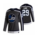 Men's Winnipeg Jets #29 Patrik Laine Black 2020-21 Reverse Retro Alternate Hockey Jersey