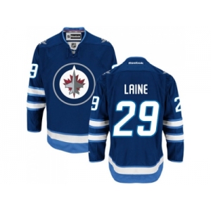 Men's Winnipeg Jets #29 Patrik Laine Navy Blue Home NHL Jersey