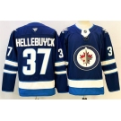 Men's Winnipeg Jets #37 Connor Hellebuyck Connor Hellebuyck Navy 2024-25 Home Stitched Hockey Jersey