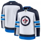 Men's Winnipeg Jets Blank White 2024-25 Away Stitched Hockey Jersey