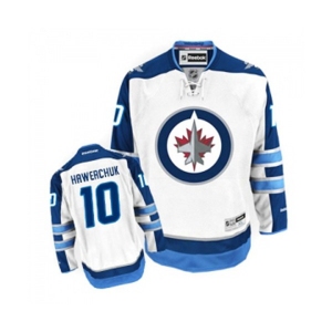 Reebok Winnipeg Jets #10 Dale Hawerchuk Authentic White Away NHL Jersey