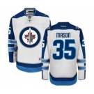 Reebok Winnipeg Jets #35 Steve Mason Authentic White Away NHL Jersey