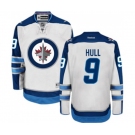 Reebok Winnipeg Jets #9 Bobby Hull Authentic White Away NHL Jersey