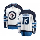 Winnipeg Jets #13 Teemu Selanne Fanatics Branded White Away Breakaway NHL Jersey